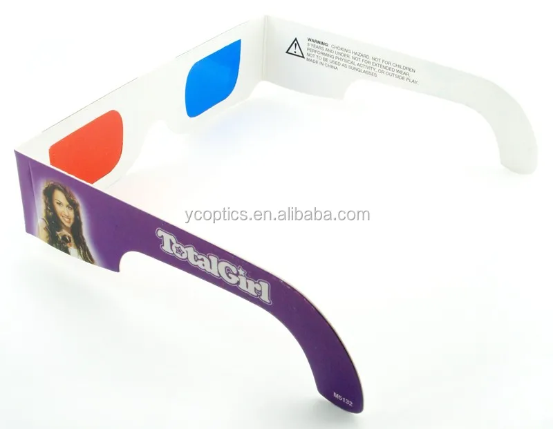 Promotional Ts Paper Redblue Anaglyph 3d Glasses With Custom Logo Printingindividual 1604