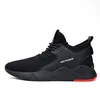 2019 fashion odm oem classic trainers breathable mesh sport walking slip on black air knitted running casual shoes men sneakers