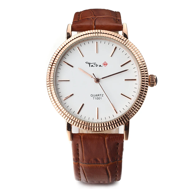 

TADA Brand Luxury Fashion Minimalist Men Wrist Watch Waterproof Genuine Leather Strap Women Quartz Watch 2018 New