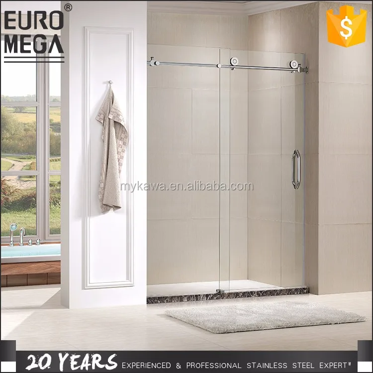 Professional Interior Shower Rooms Accessories 304 316 Stainless Steel Bath Doors Sliding Glass Door Bathroom