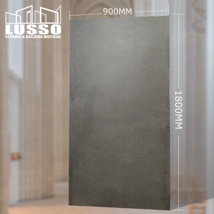 
900X1800X8mm ITALY CEMENTO ROUGH Grey Large Format Paving and Hanging Matt full body Big Size Tile 
