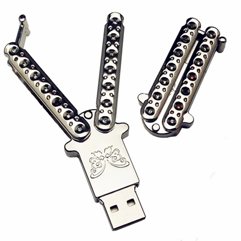 

Butterfly Knife Shape Metal Usb Drives 2.0 Usb Flashdisk With Company Logo