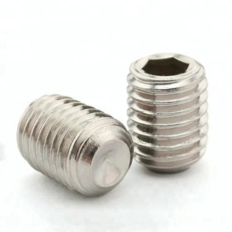 
DIN 944 dog point socket brass tox nylon tip endless/ no head/hollow/grub set screw for door handle set 