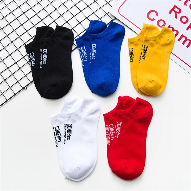 

men letter thin cotton anti-slip hot home wholesale cheap sock, N/a