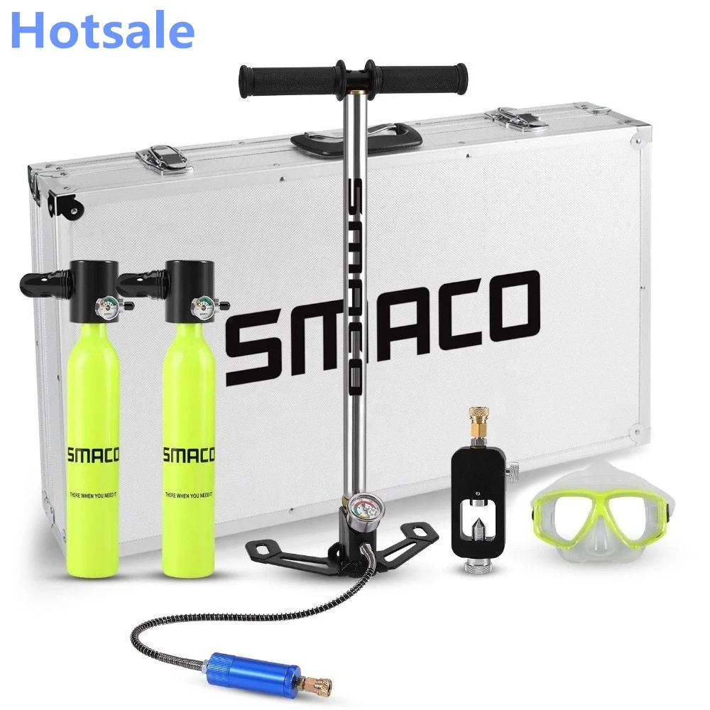 

Scuba Inflator for SMACO Air oxygen tank Mini scuba diving equipment, Yellow