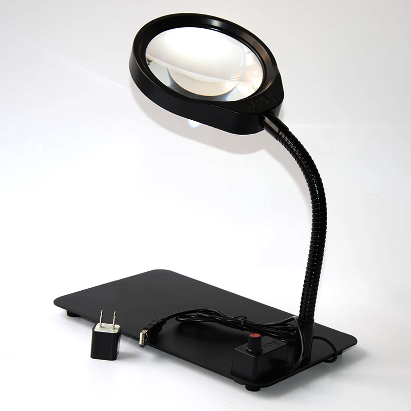 36 Led Light Magnifier & Desk Lamp Helping Desktop Magnifying Tool
