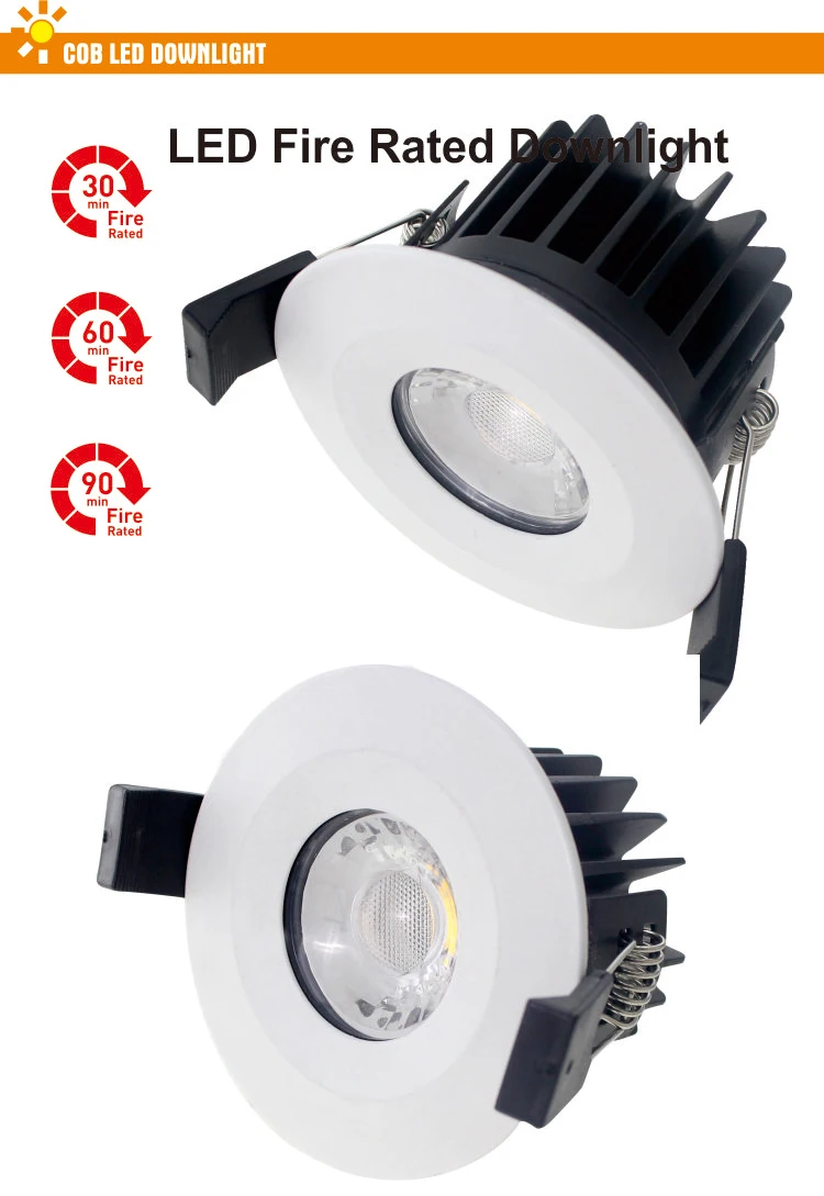 Trade Assurance adjustable ip65 fire downlight rated cob 8w saa led