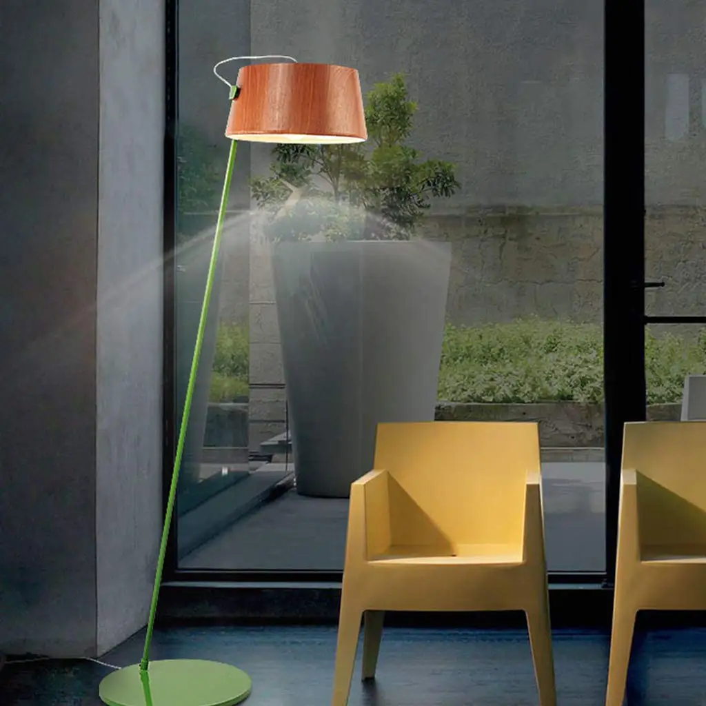 white wooden floor lamp base