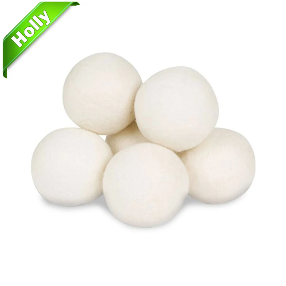 

Wholesale Australia New Zealand XL 100% organic felt wool dryer balls, Nature white
