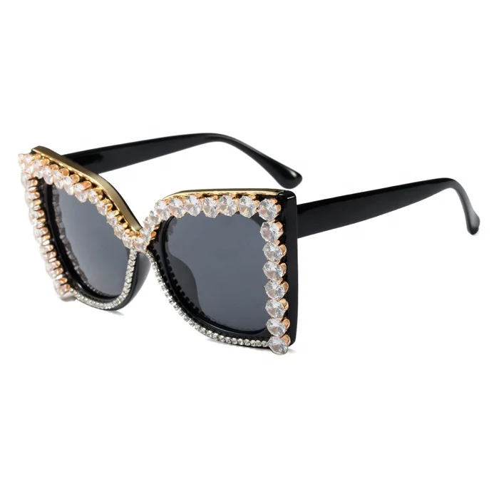 

fashionable rhinestone glasses ladies vintage retro adult wholesale mens oversized fashion sunglasses for womens