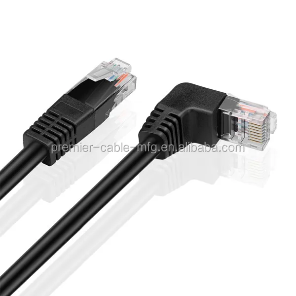 Cat6 Cable (right Angle Up)rj45 90 Degree Network Connector