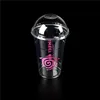 High quality disposable 12oz clear pet pp cold hot drink plastic cups with dome flat lids