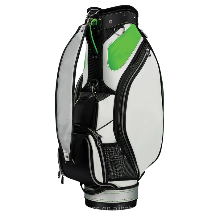 Custom Golf Bag Gbb Epic Pu Leather Mini Golf Staff Bag 6 Way Divider