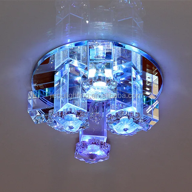 
crystal ceiling light pressed irregularly shaped house decoration lamp hotel party DJ Holiday magic color led Christmas 