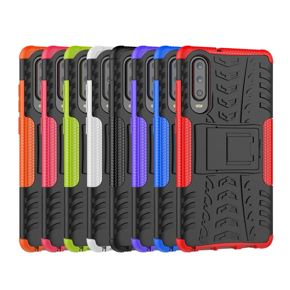 

Ultra Shockproof Armor Kickstand TPU PC Mobile Phone Case For Huawei P30