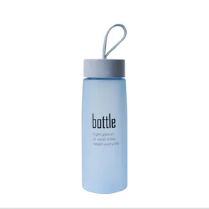 Image of High Quality Portable Matt Plastic Water Bottles With Rope Sports Travel Plastic Bottle Eco-Friendly Reusable PP Cup Outdoors