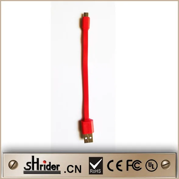 Colorful Custom Laptop Cooling Pad Usb Cable Flat & Soft Short Usb