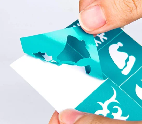 

Adhesive Reusable Environment Friendly Glitter Tattoo Stencils for Body tattoo