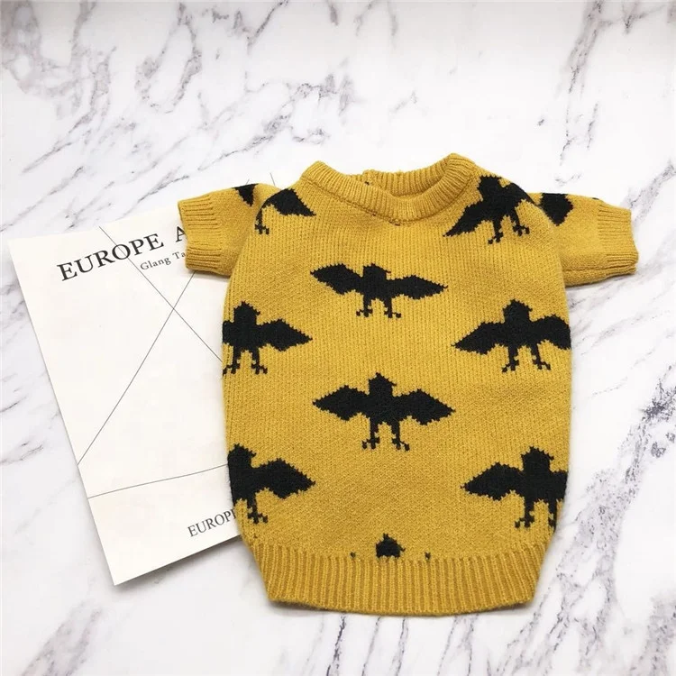 
OEN/ODM autumn and winter new pet clothing animal pattern knit pullover dog sweater 