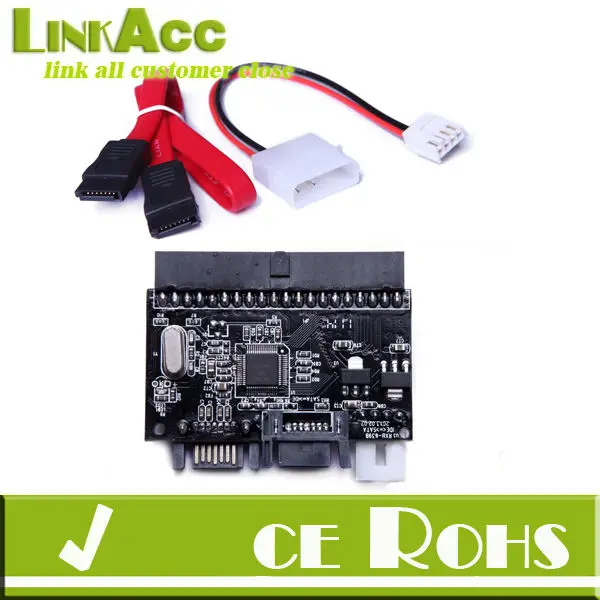 2 in 1 SATA to IDE //IDE to SATA ATA 100//133 HDD Converter Adapter Power Cable