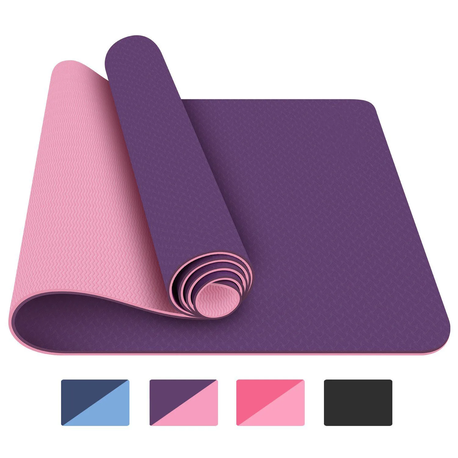 Eco Friendly Tpe Workout Mat Exercise Mat Antitear Hot Pilates Fitness