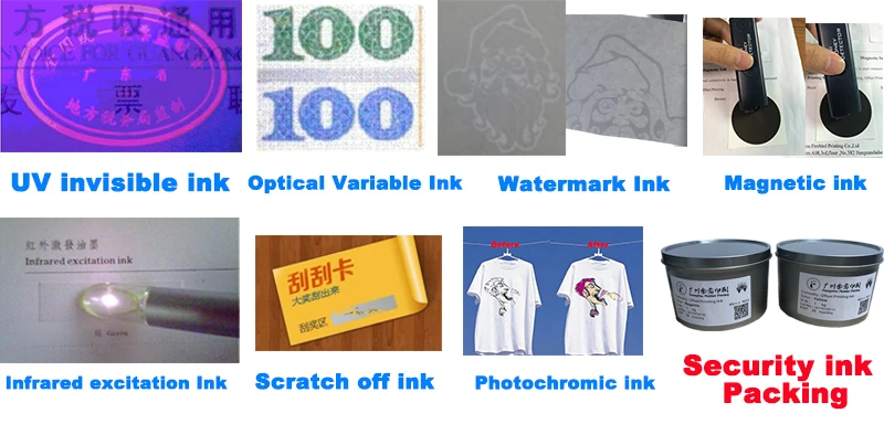 Factory wholesale uv offset printing fluorescent ink any customized color