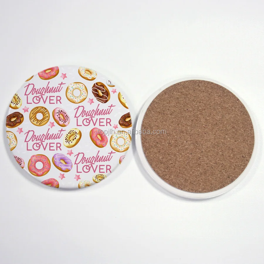 Glossy Surface Dye Blank Sublimation Ceramic Coasters Wholesale