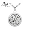 Family Friend Love Granddaughter Girl Necklace stainless waterproof chains