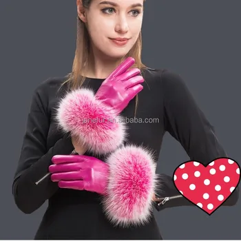 girls leather gloves