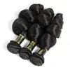 Hot selling Peruvian Human Hair Extension Bundles Virgin Human Hair 3 bundles Loose Wave Total 300g/lot