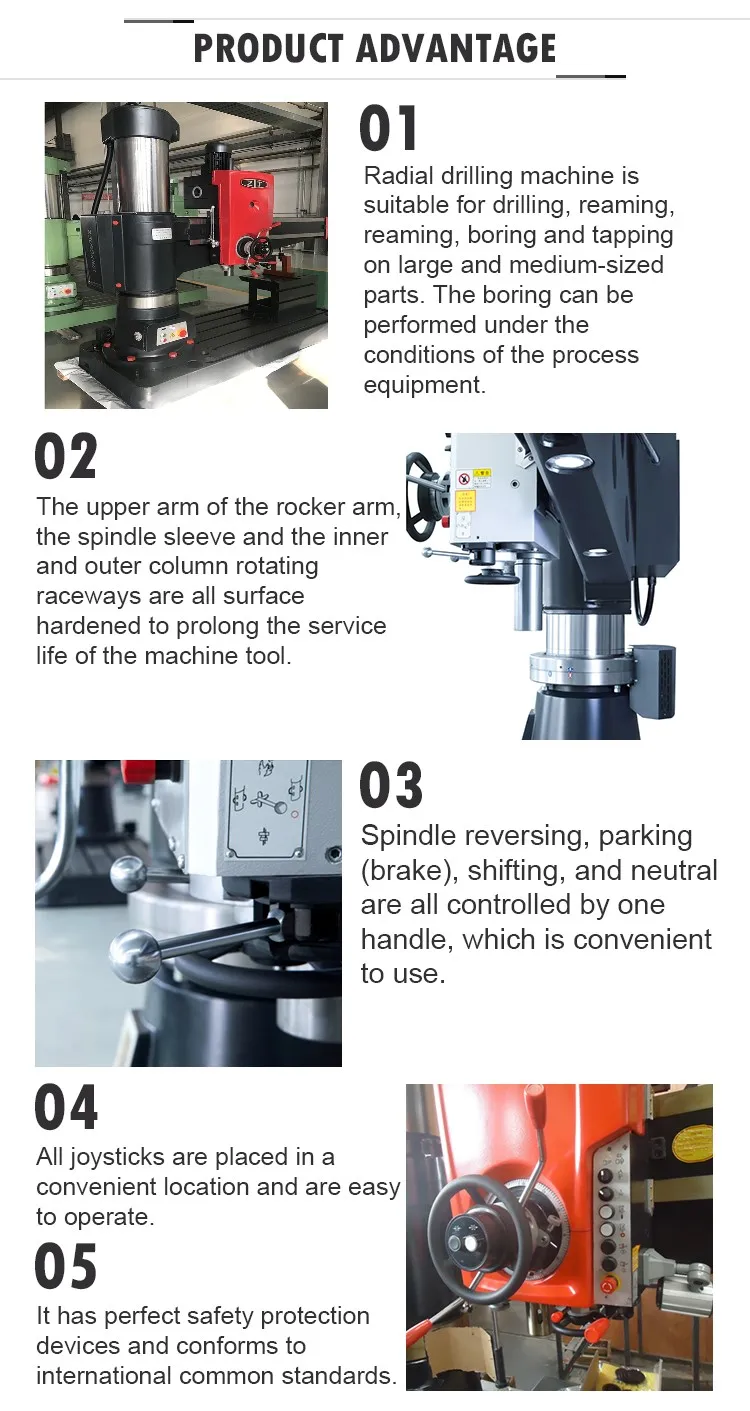 High Quality And Hydraulic Clamping Z3080x25 Radial Drilling Machine For Stainless Steel And