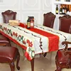 Wholesale Christmas Table cloth Printed Fabric TableCloth,l holiday table linen,all sizes are available 3 designs