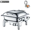 Italian restaurant equipment 6l electric chafing dish alcohol stove ceramic buffet chafer food warmer wire frame for catering