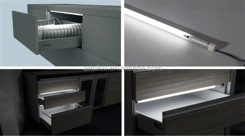 Geleid lade licht strip, diy led light lade, keuken lade licht ...