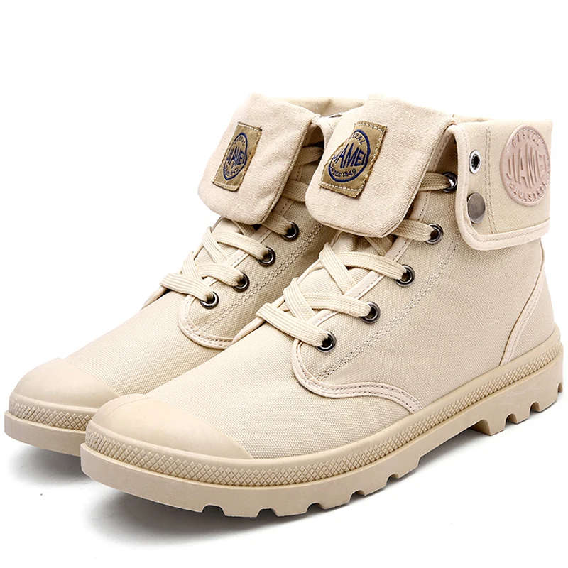 

stylish outdoor anti slip lace up boots for men, Khaki, black, gray