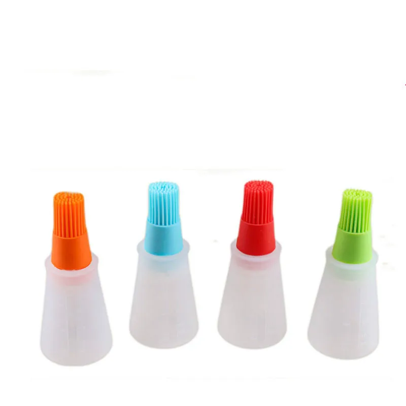 

Z239 Oil Bottle Brush Flat Bottom Barbecue Accessory Silicone BBQ Oil Bottle With Sweep House Outdoor Barbecue Tool