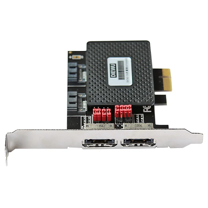 Карта diewu с 2 портами sata pcie