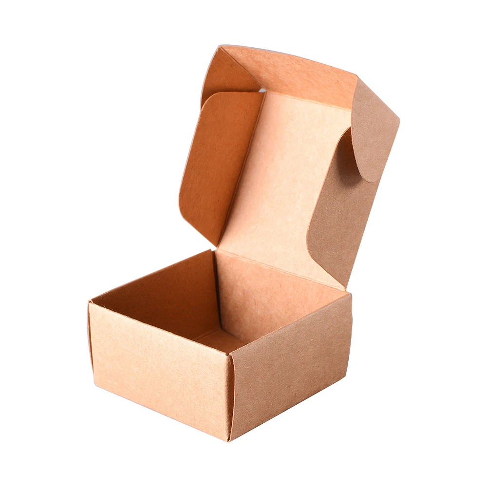 便宜的可折叠生物降解天然定制肥皂包装盒,折叠定制小棕色纸箱牛皮纸