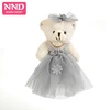 Free Shipping Small Teddy Bear 15cm Stuffed Animal Plush Toys Doll Wedding Clothing for valentine Girl Best Gift Niuniu Daddy