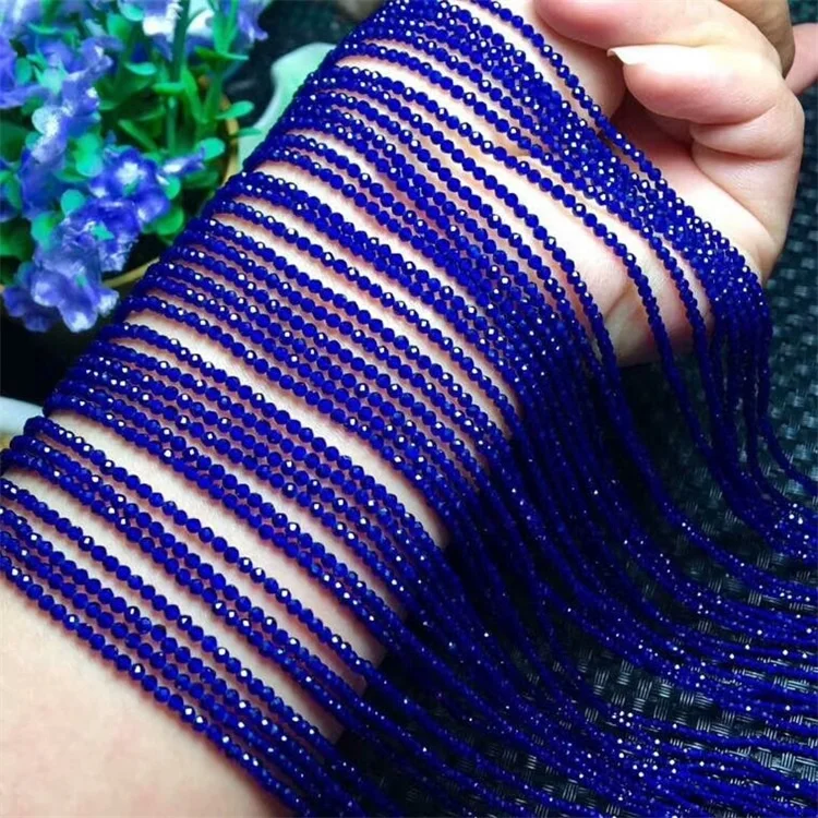 

Faceted Cut Bead High Emulate Sapphire Crystal Gemstone Beads, Blue