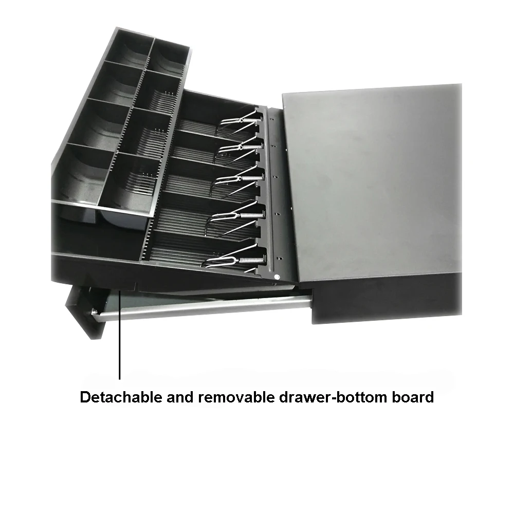 Stainless Steel Front Panel Cash Drawder 5 Bills And 5 Coins Cash ...