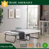 Simple Folding Metal bed Cot Rollaway Storage Black color