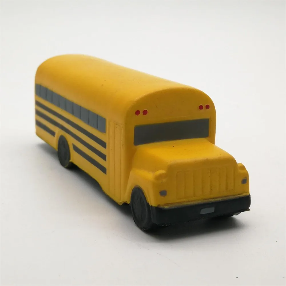 Promotional Pu Stress Reliever And Foam Squeeze Toy Mini School Bus ...