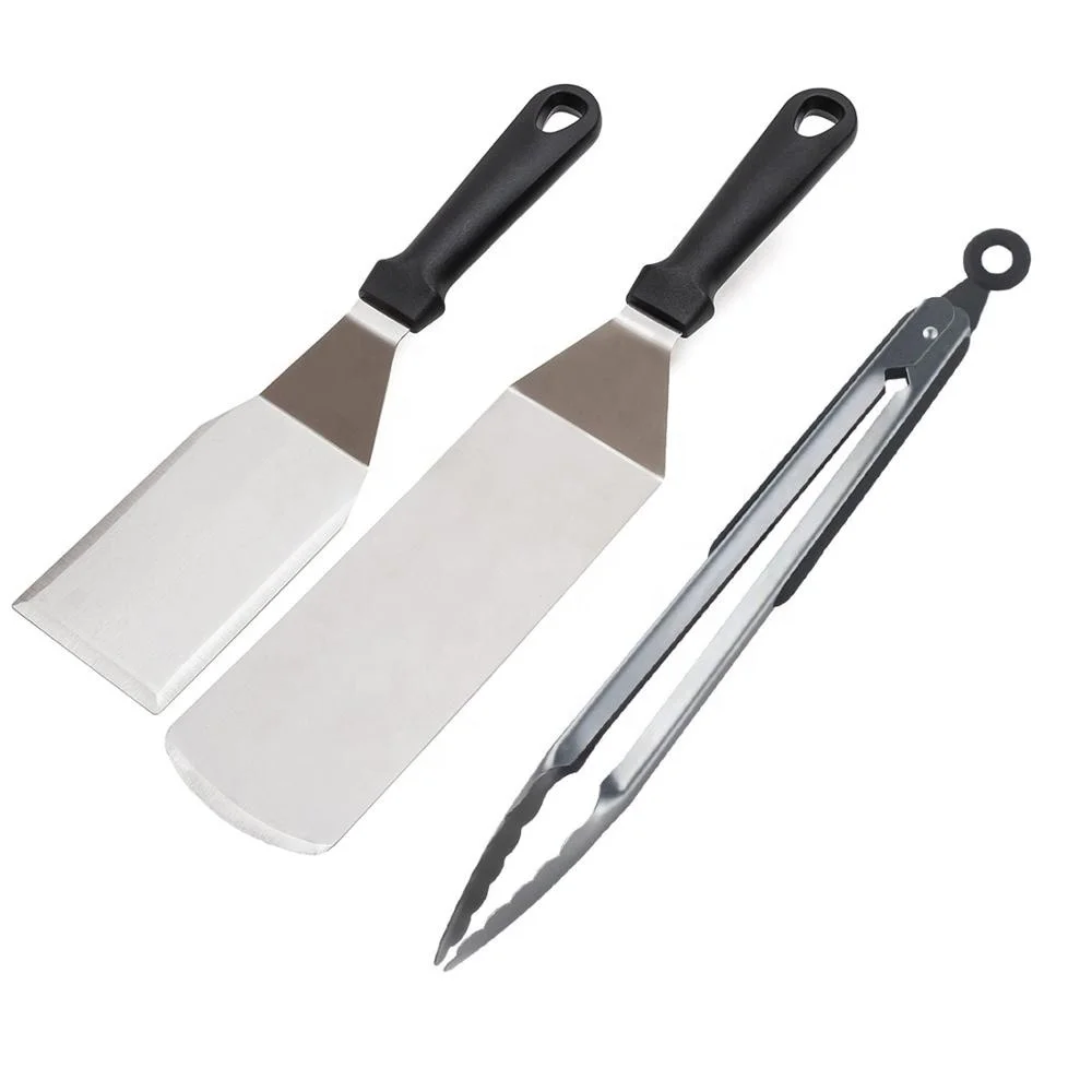 

Professional Stainless Steel Spatula Set - Pancake Flipper - Oversized Hamburger Turner and Griddle Scraper, Customized