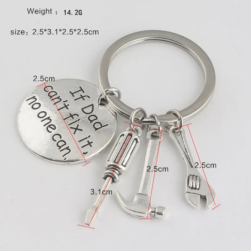 Promotional gifts Metal Custom Hand Tool Keychain For Father's Day Gift