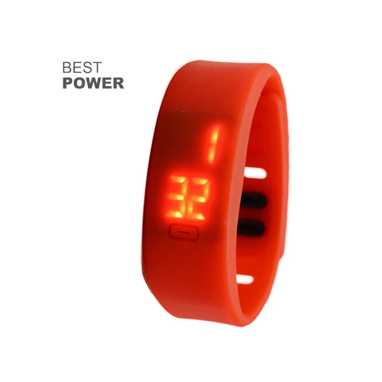 

China Watch Factory Hot Sale Cheap red Led Watch Silicone Strap Digital Watch