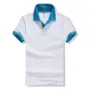 190G Summer Plus Size 3XL New men 65 cotton 35 polyester polo shirt short sleeve cotton plain solid color polo shirts