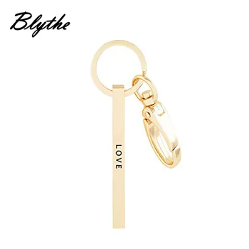 personalized gold keychain