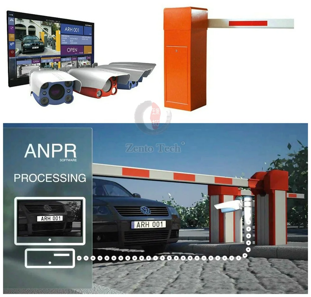 Wireless Security LPR Camera with Smart Car Parking System for Car Parking Barrier