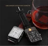 Creative Windbreak Protection of Metal Watch Charging Lighter Cross-border USB Electronic Cigarette Lighter Watch Lighter